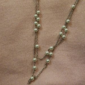 NWOT Lia Sophia Pearl Necklace